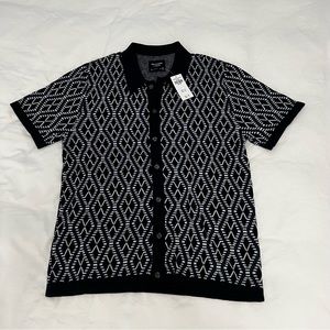 Abercrombie & Fitch Men’s Retro Button-Through Sweater Polo